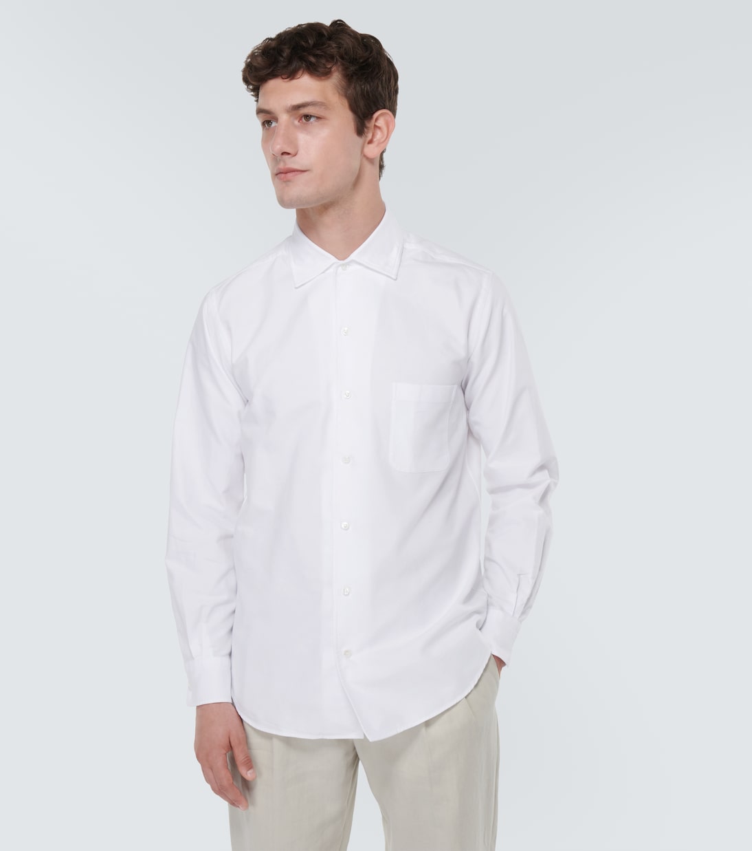 André cotton poplin Oxford shirt | Loro Piana