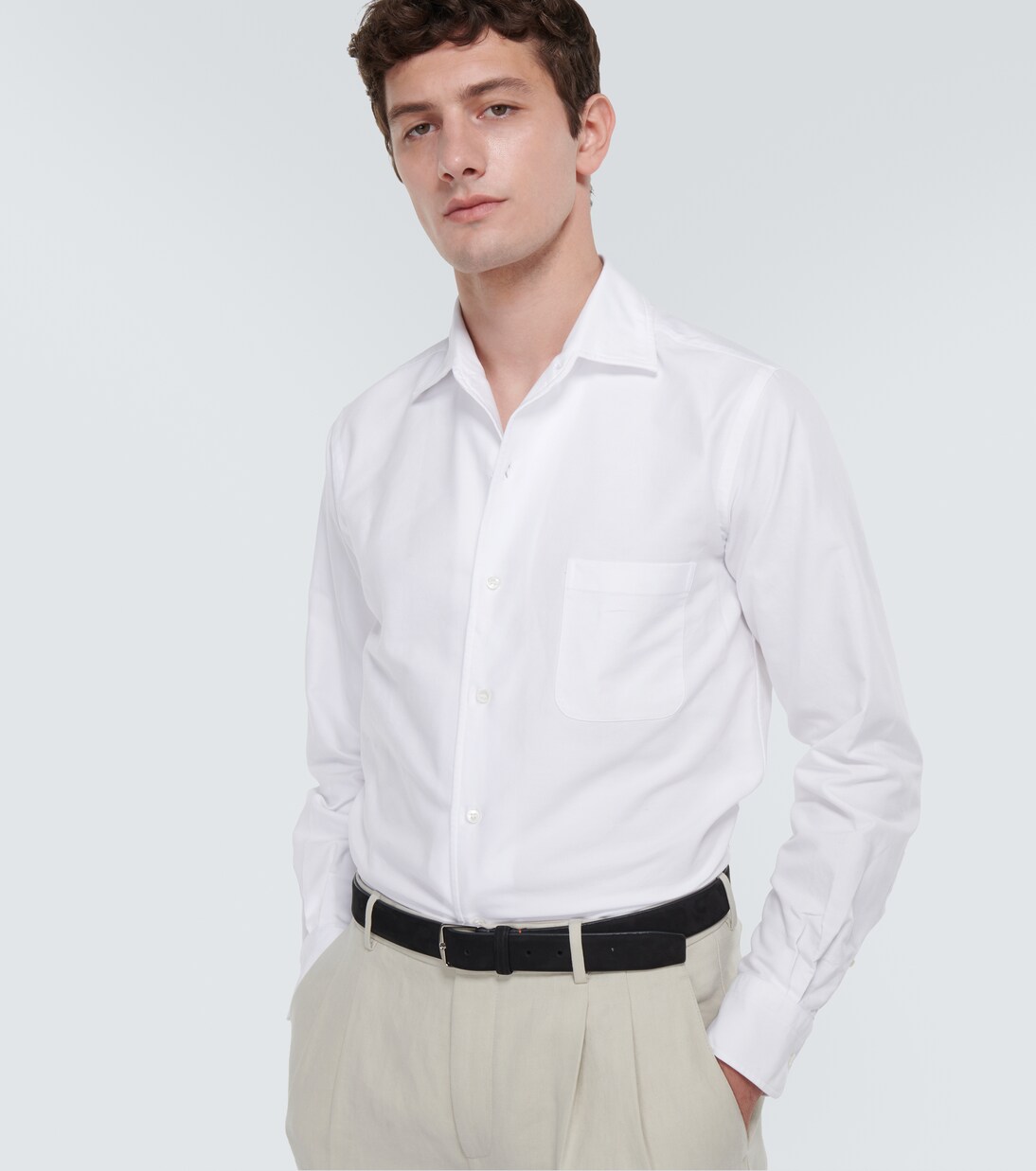 André cotton poplin Oxford shirt | Loro Piana