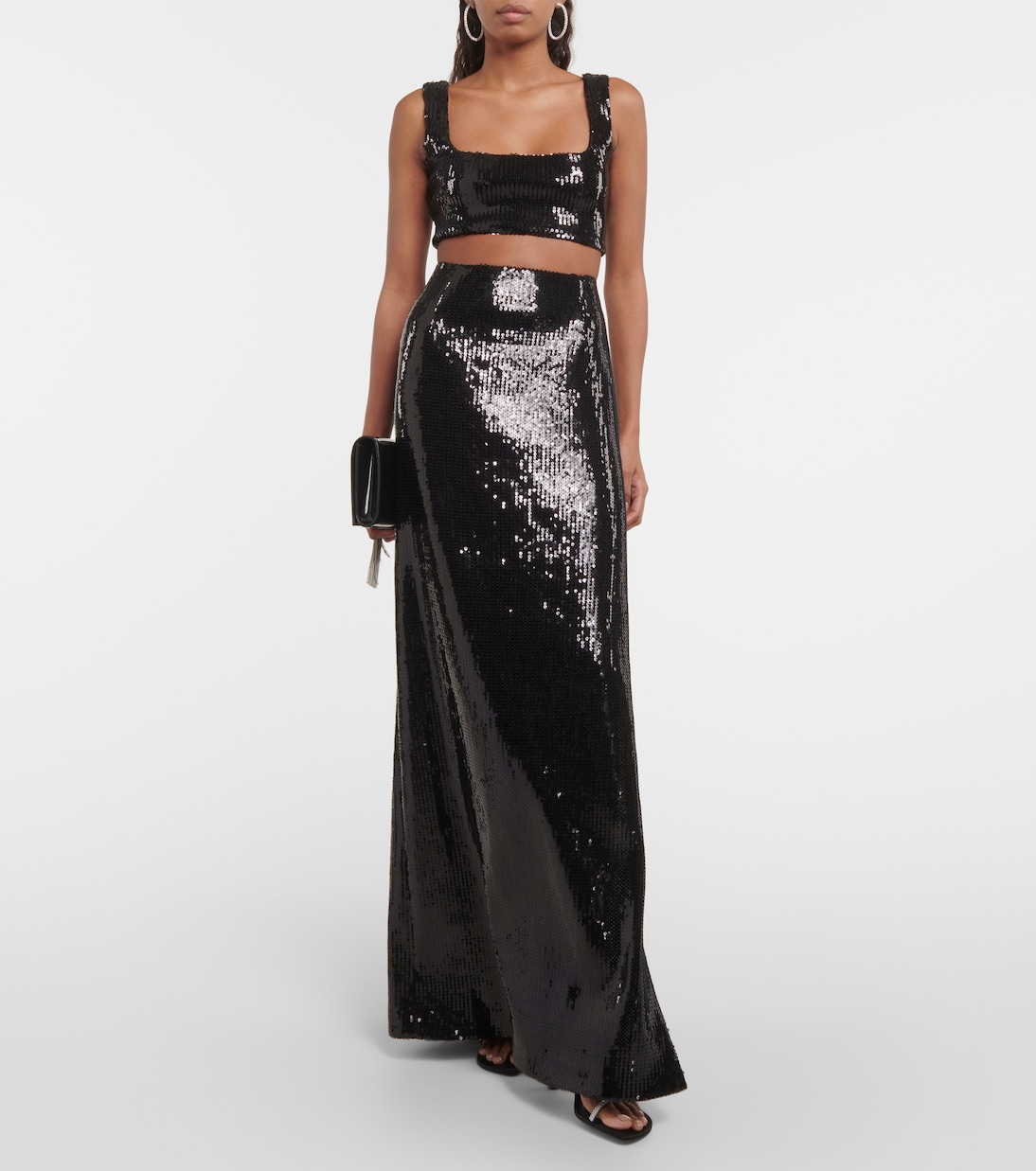 Beating Heart sequined maxi skirt | Galvan