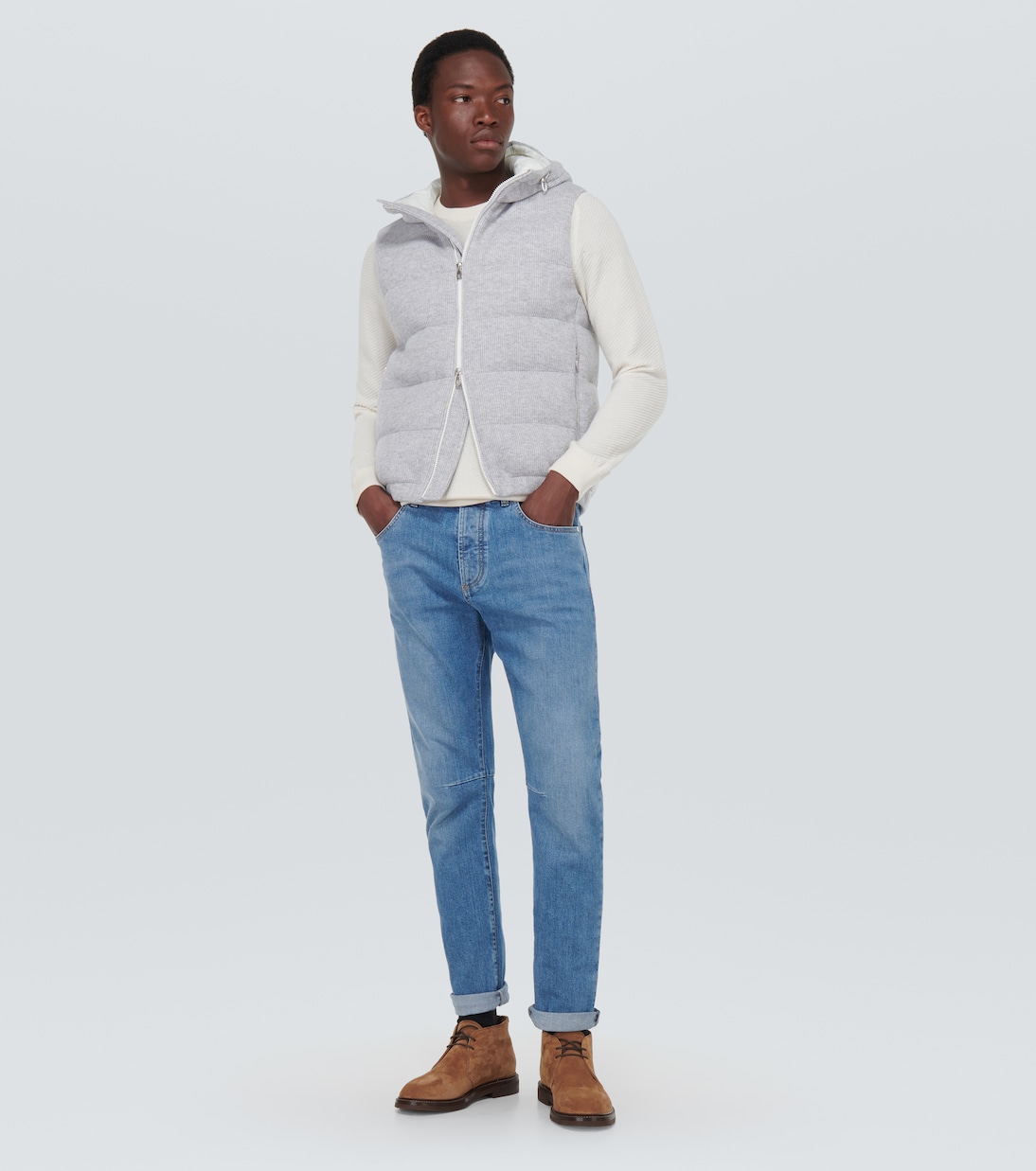 Stivaletti in suede | Brunello Cucinelli