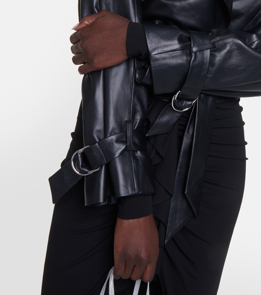 Cropped leather jacket | Alexandre Vauthier