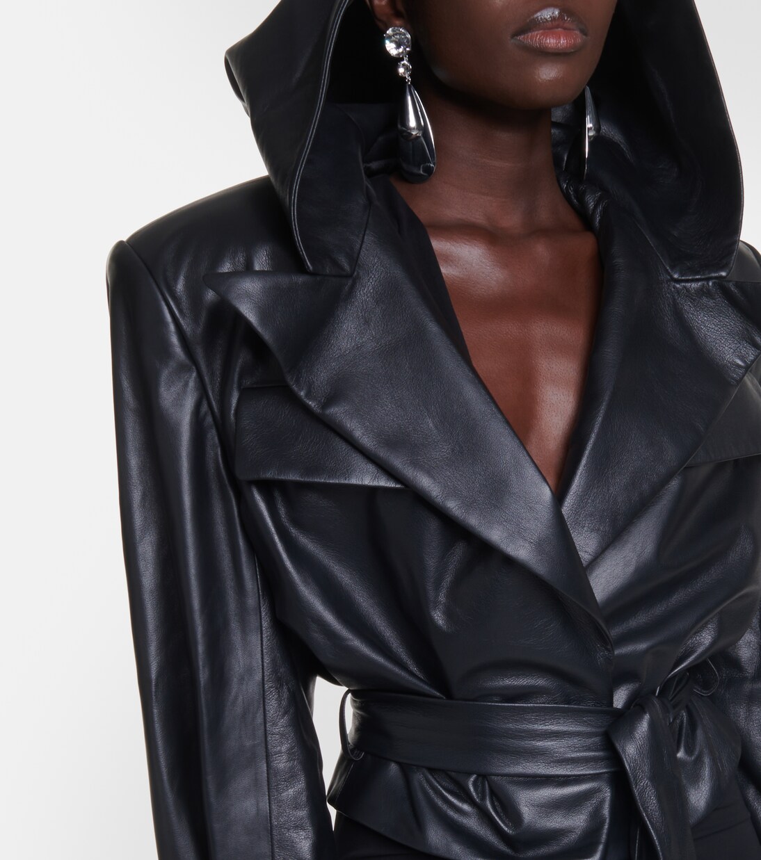 Cropped leather jacket | Alexandre Vauthier