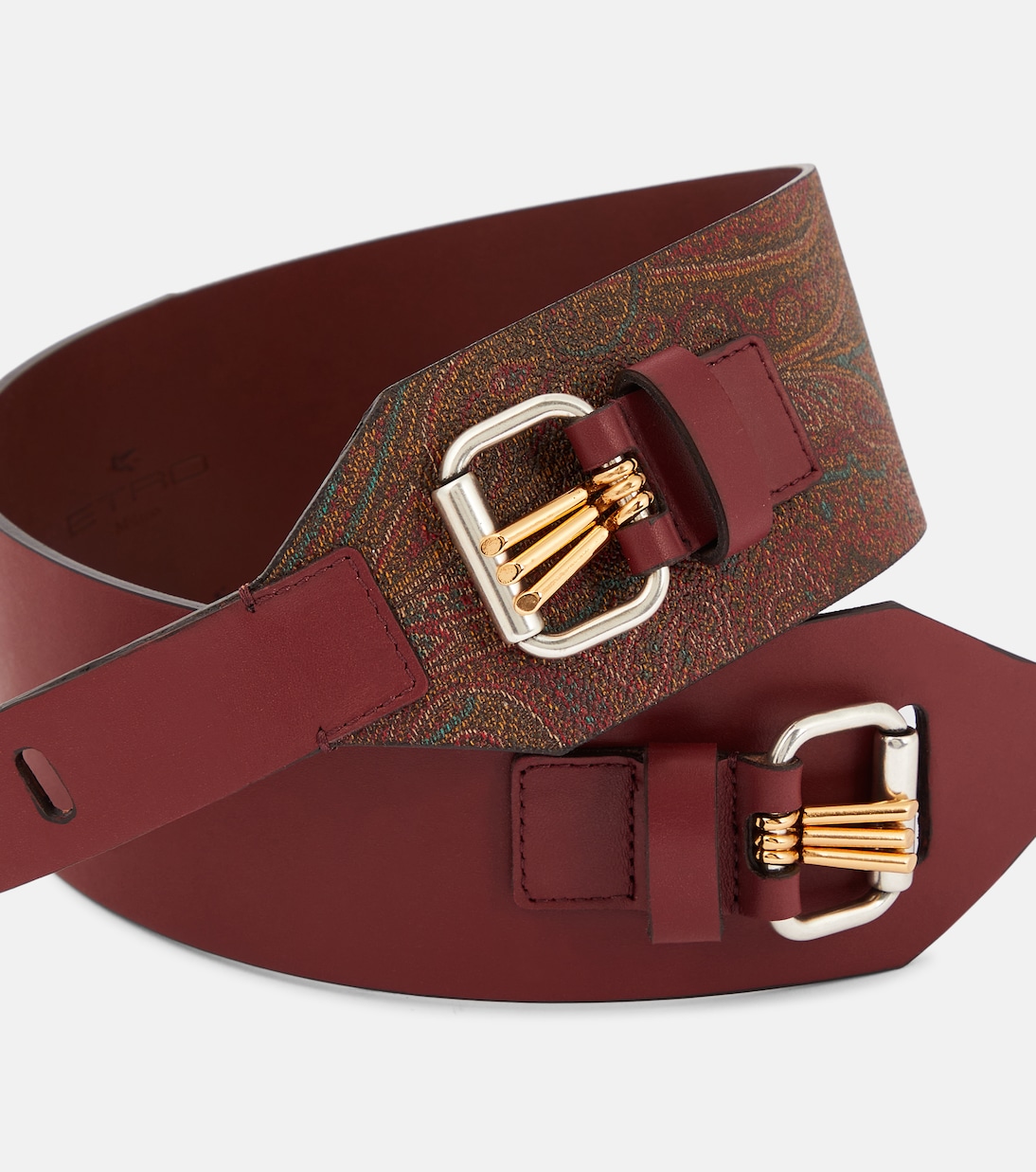 Cintura in pelle con stampa paisley | Etro