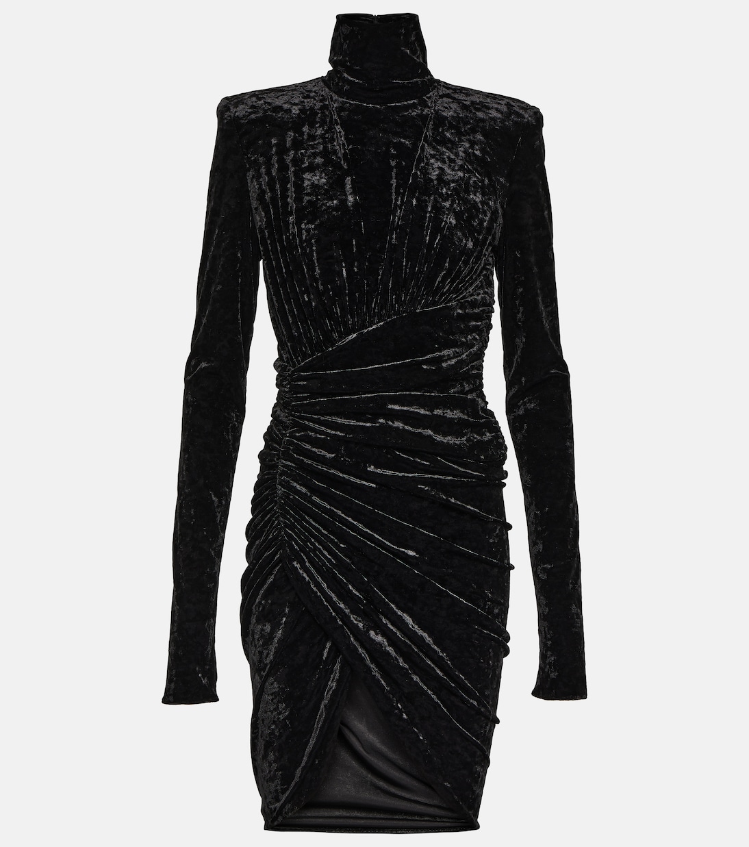 Draped velvet minidress | Alexandre Vauthier