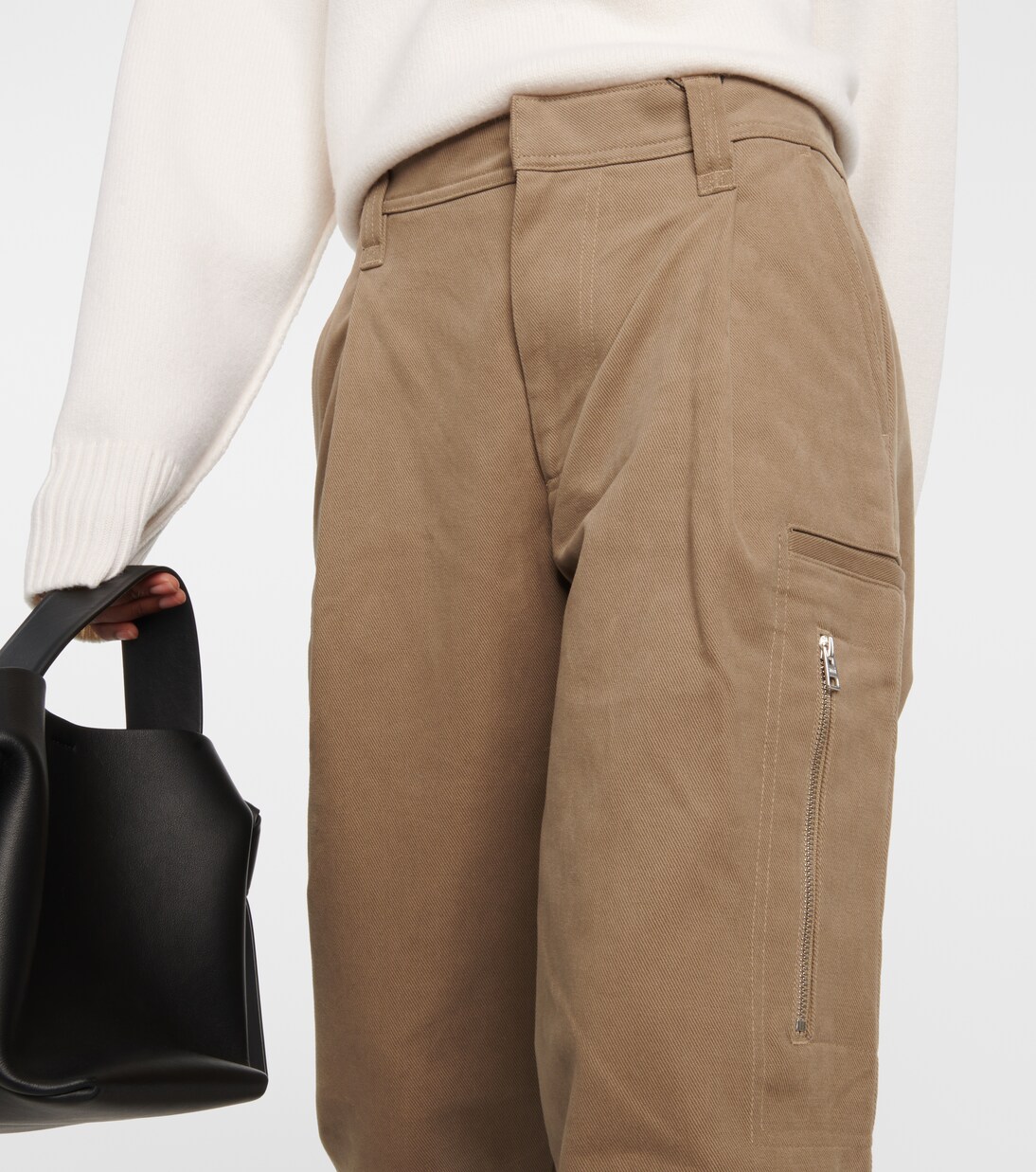 Pantaloni cargo in cotone a gamba larga | Ami Paris