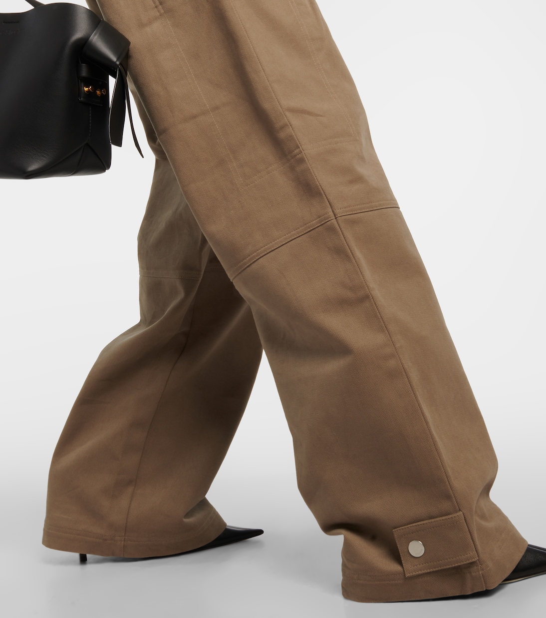 Pantaloni cargo in cotone a gamba larga | Ami Paris