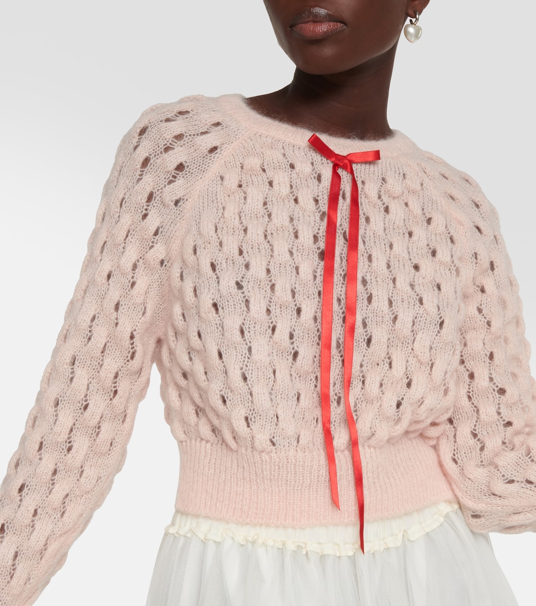 Jersey en mezcla de mohair con lazo | Simone Rocha