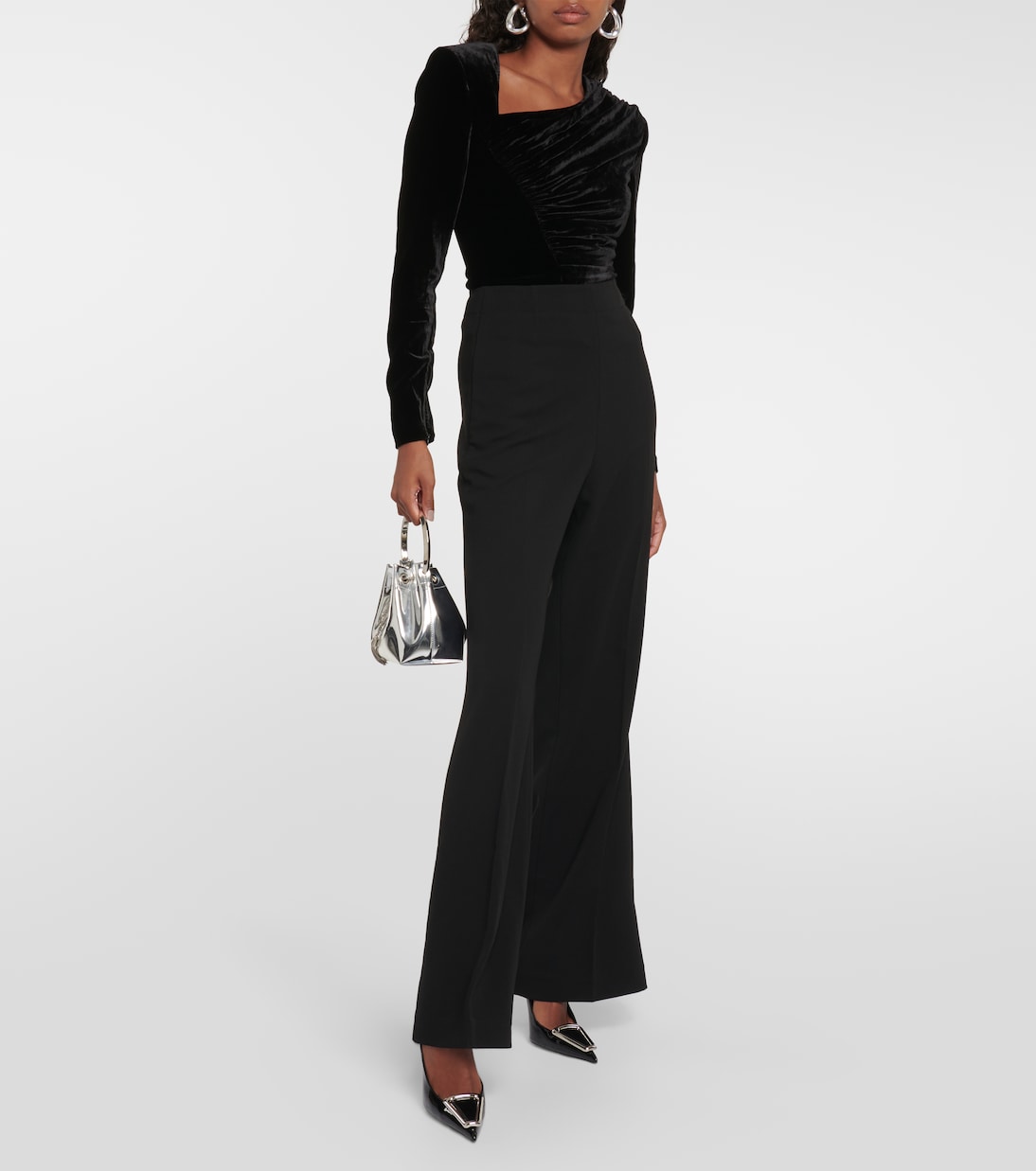 Pantalon droit à taille haute | Roland Mouret