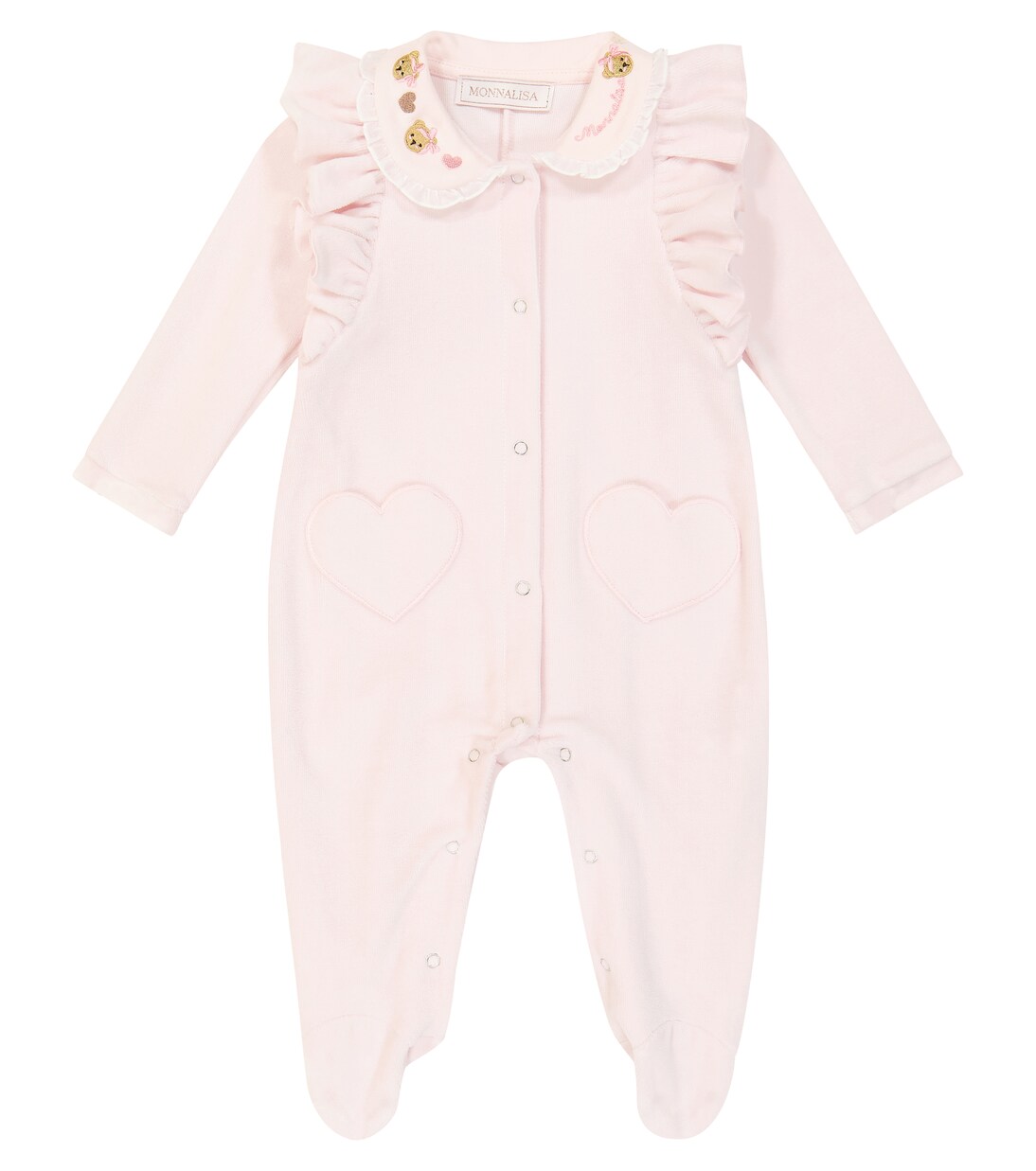 Baby - Jumpsuit corta in misto cotone | Monnalisa