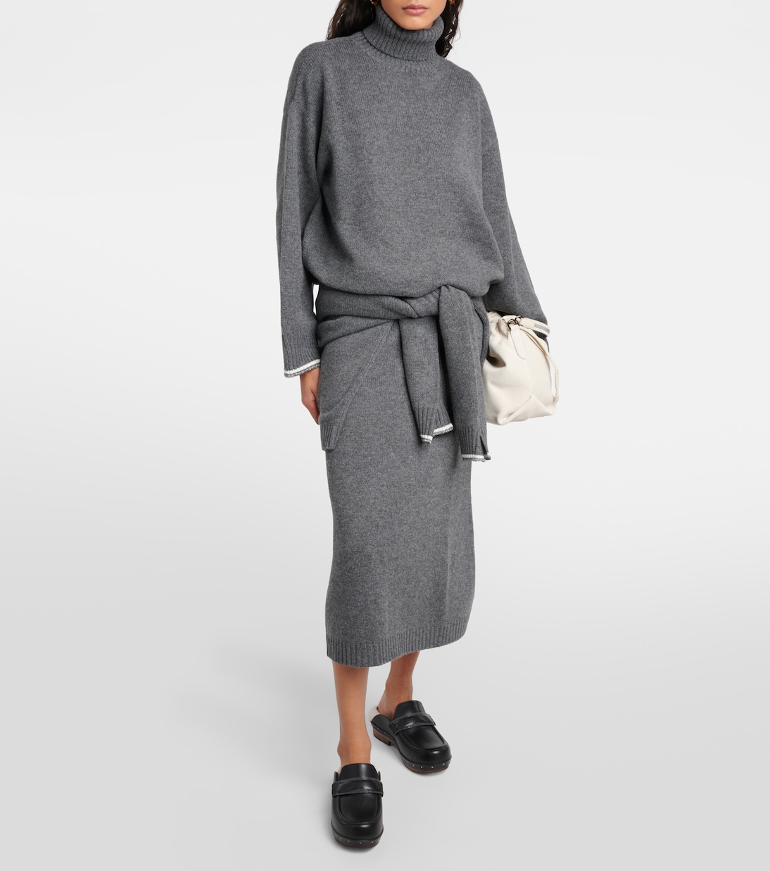 Wool and silk blend sweater | Brunello Cucinelli