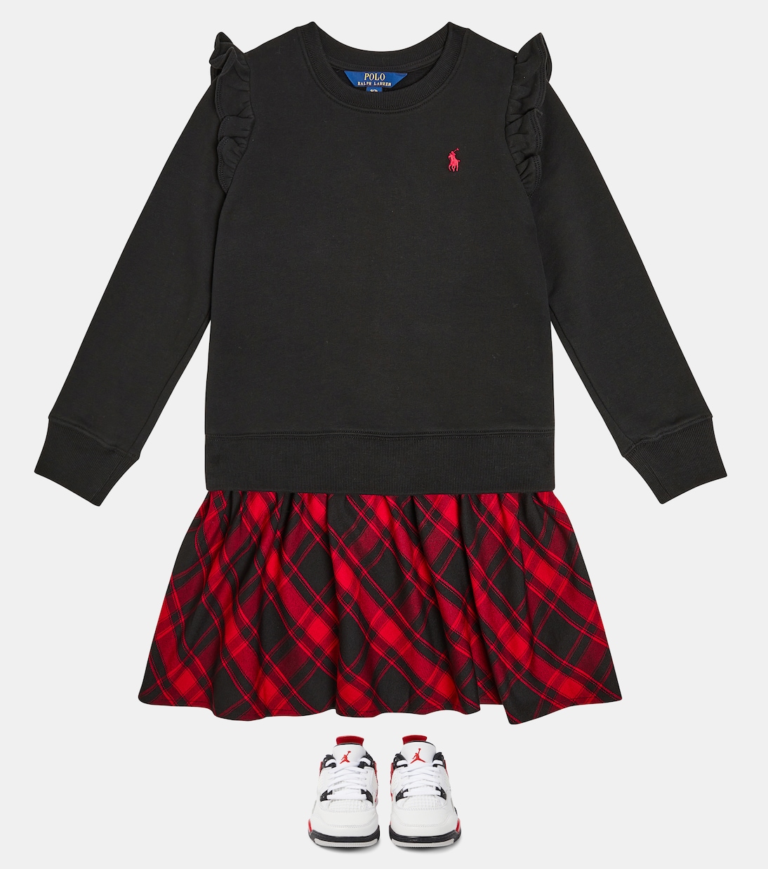 Abito in misto cotone a quadri | Polo Ralph Lauren Kids