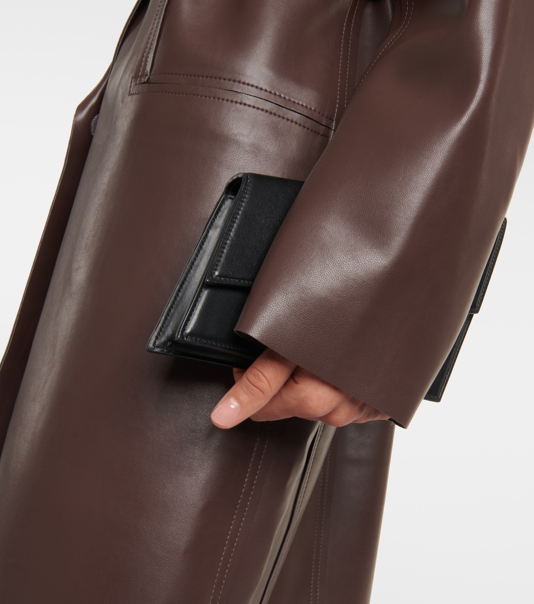 Oversized faux leather jacket  | Norma Kamali