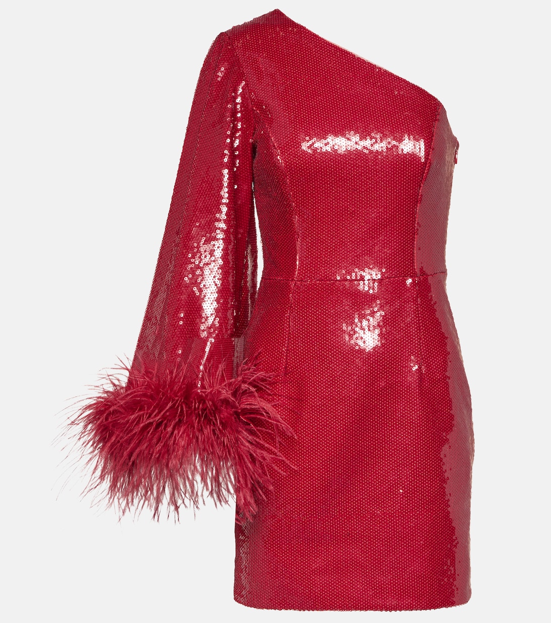 Nika feather-trimmed minidress | Rebecca Vallance