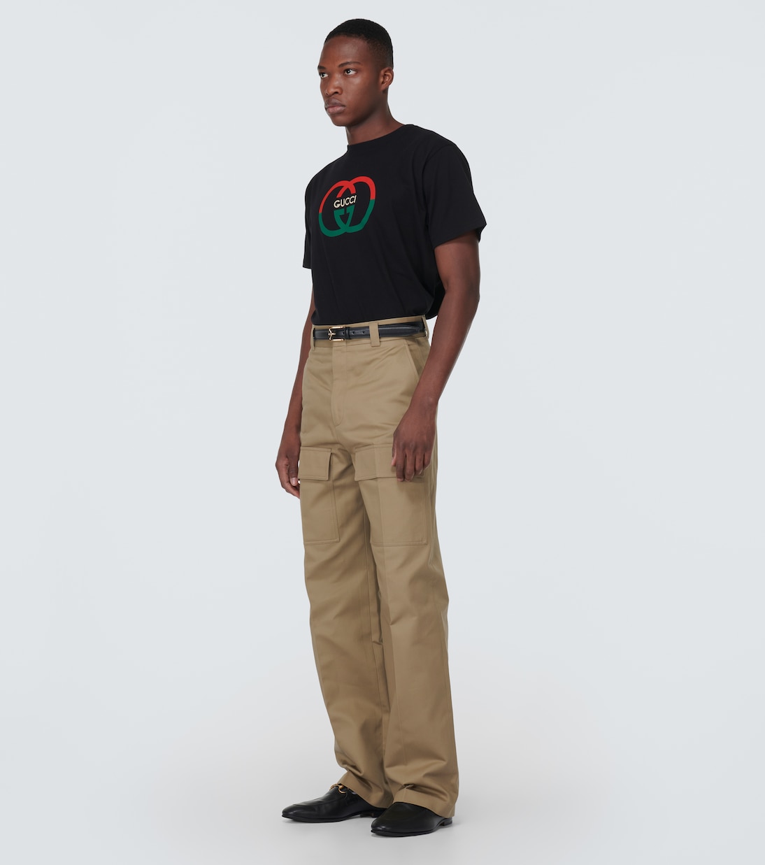 Camiseta de algodón con GG entrelazada | Gucci