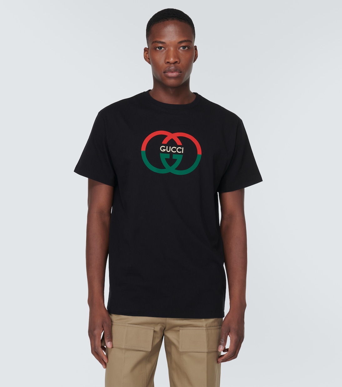 Camiseta de algodón con GG entrelazada | Gucci