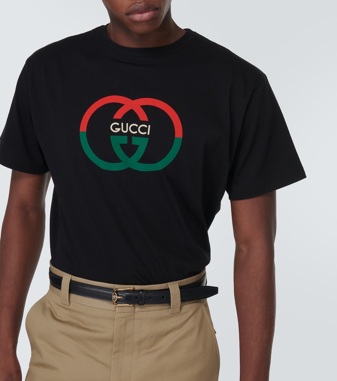Camiseta de algodón con GG entrelazada | Gucci