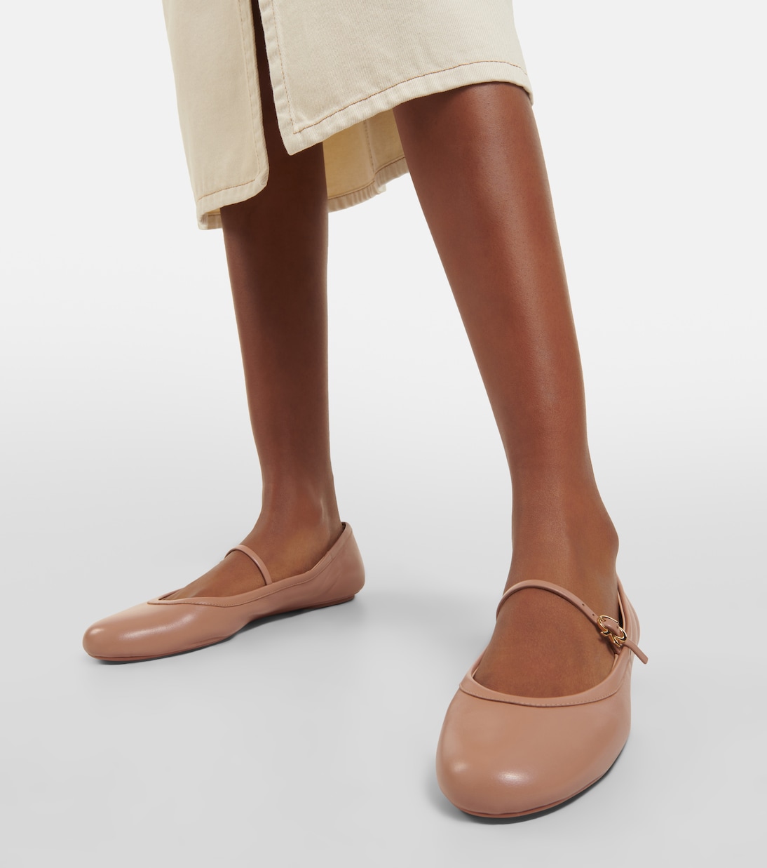 Ballerine Carla in pelle | Gianvito Rossi