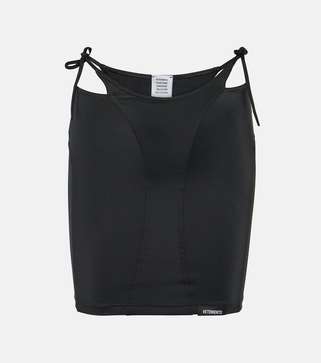 Minifalda de jersey con aberturas | Vetements