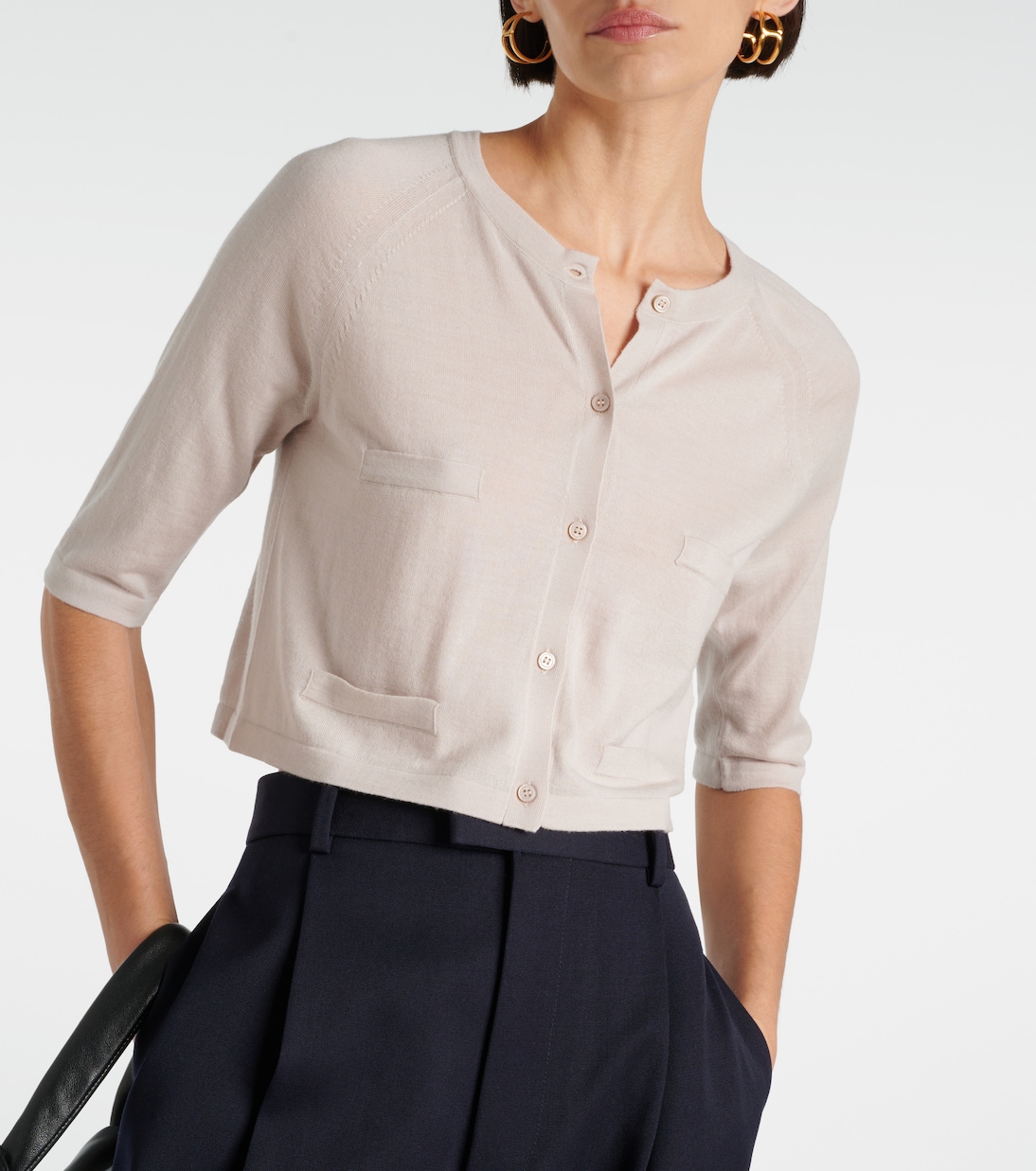 Cardigan cropped in lana  | 'S Max Mara