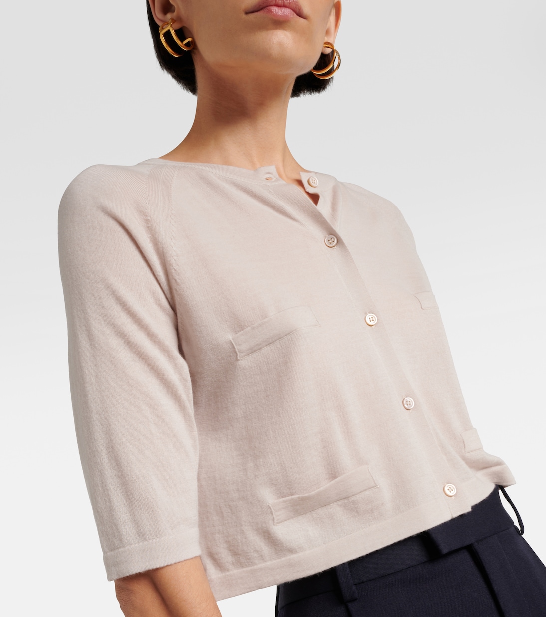 Cardigan cropped in lana  | 'S Max Mara