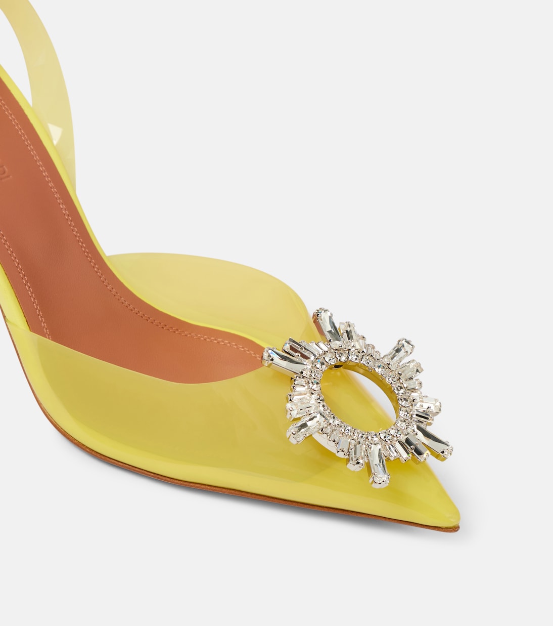 Escarpins Begum Glass 70 en PVC | Amina Muaddi