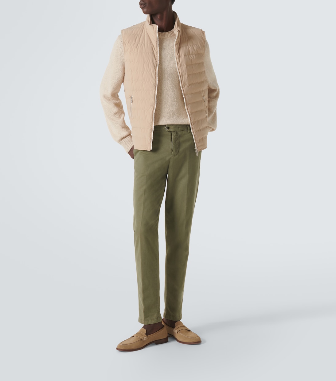 Pantalones chinos de tiro medio | Kiton
