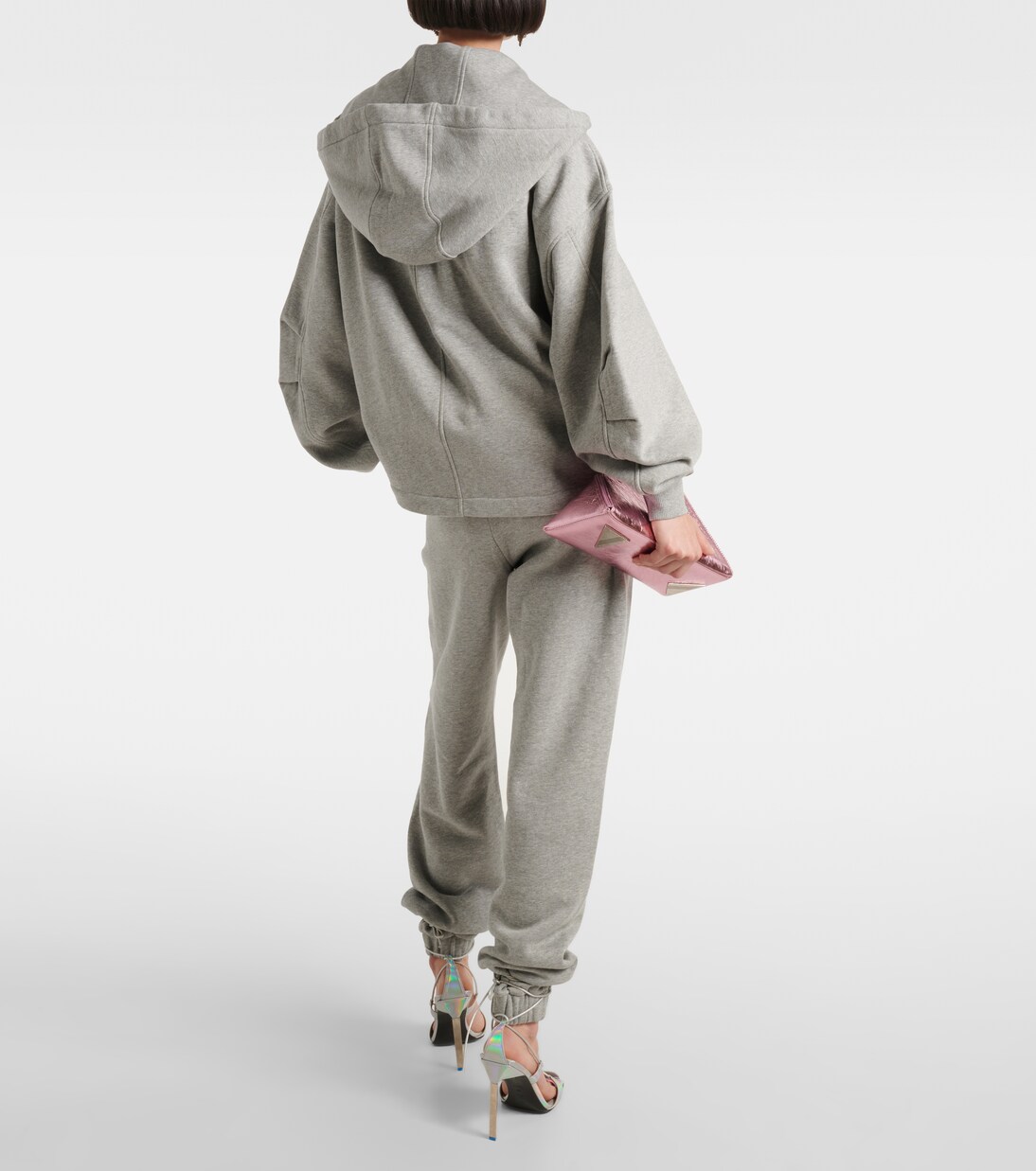 Sudadera con capucha en jersey fruncido | The Attico