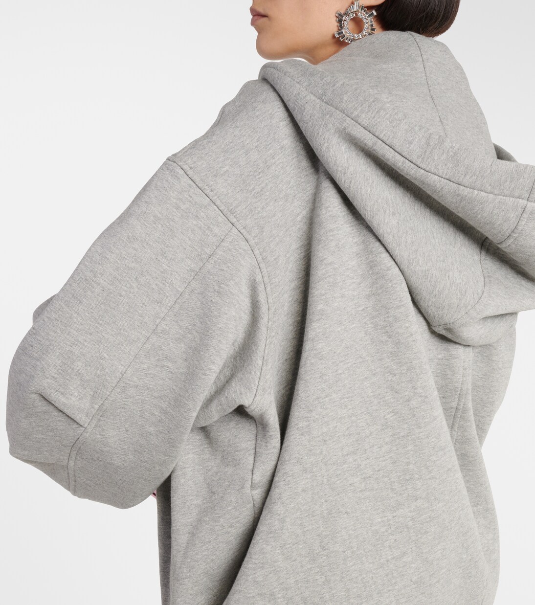Sudadera con capucha en jersey fruncido | The Attico