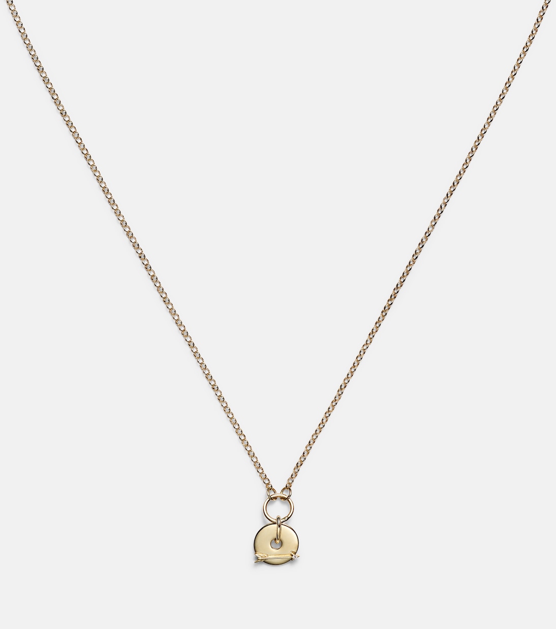 Collana a catena Arrow in oro 18kt con diamanti | FoundRae