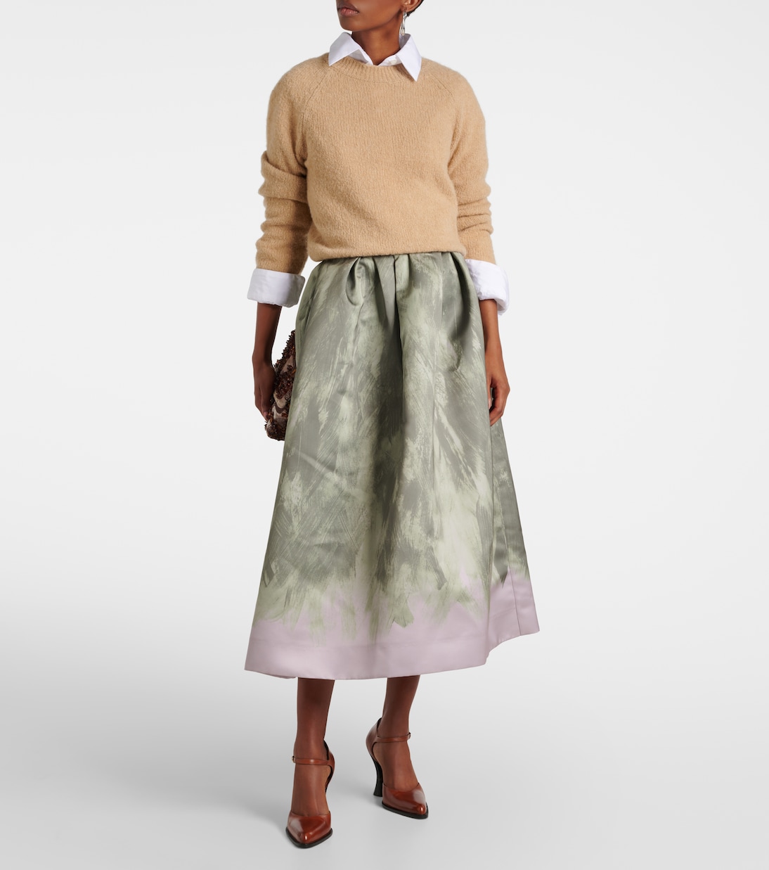 Gonna midi in raso | Dries Van Noten