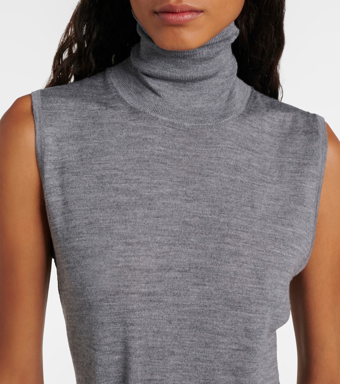 Robe midi en laine et soie | Toteme
