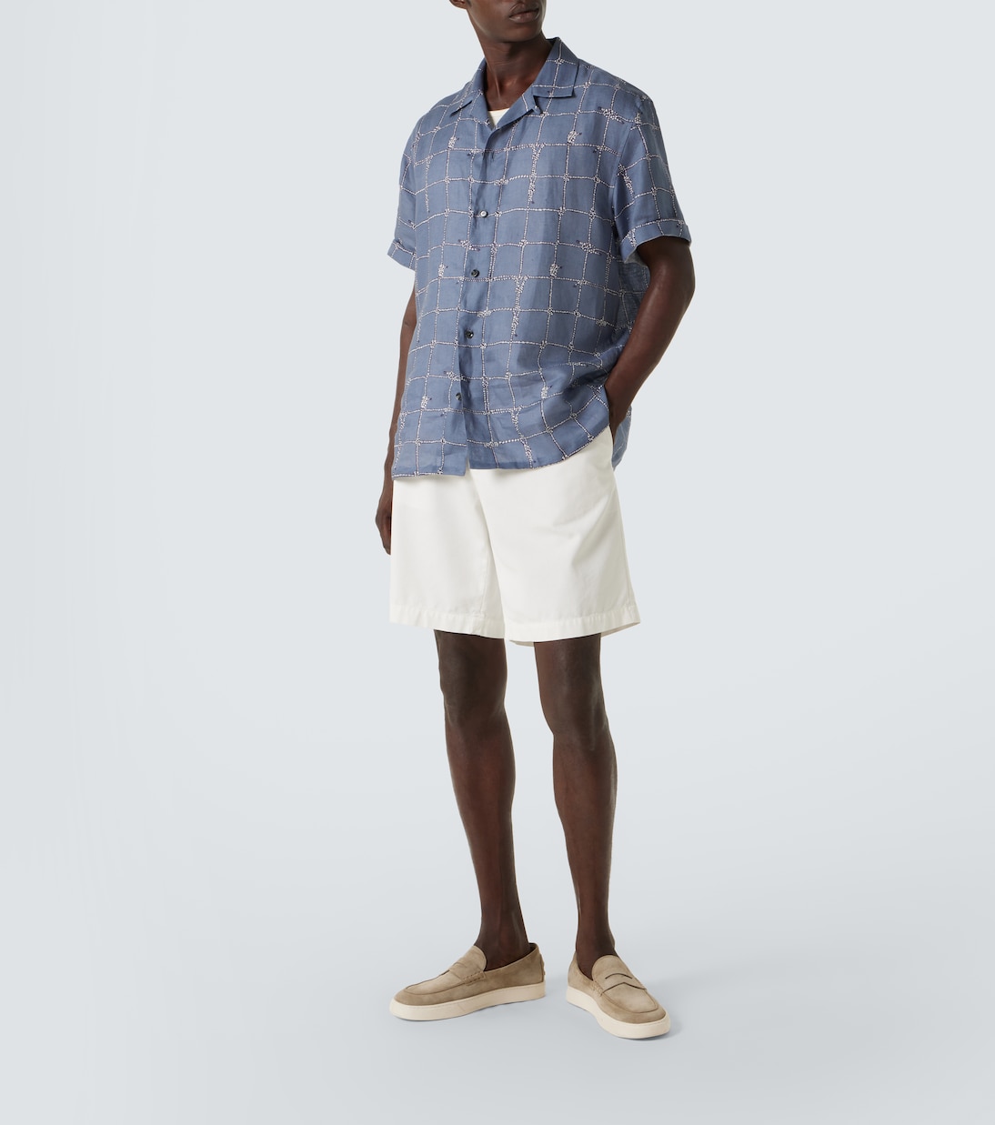 Camicia in lino con stampa | Brioni
