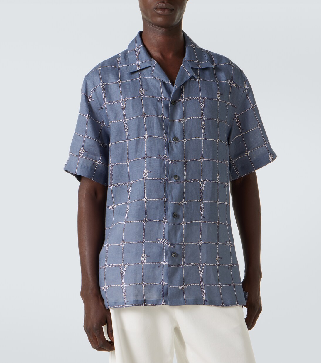 Camicia in lino con stampa | Brioni