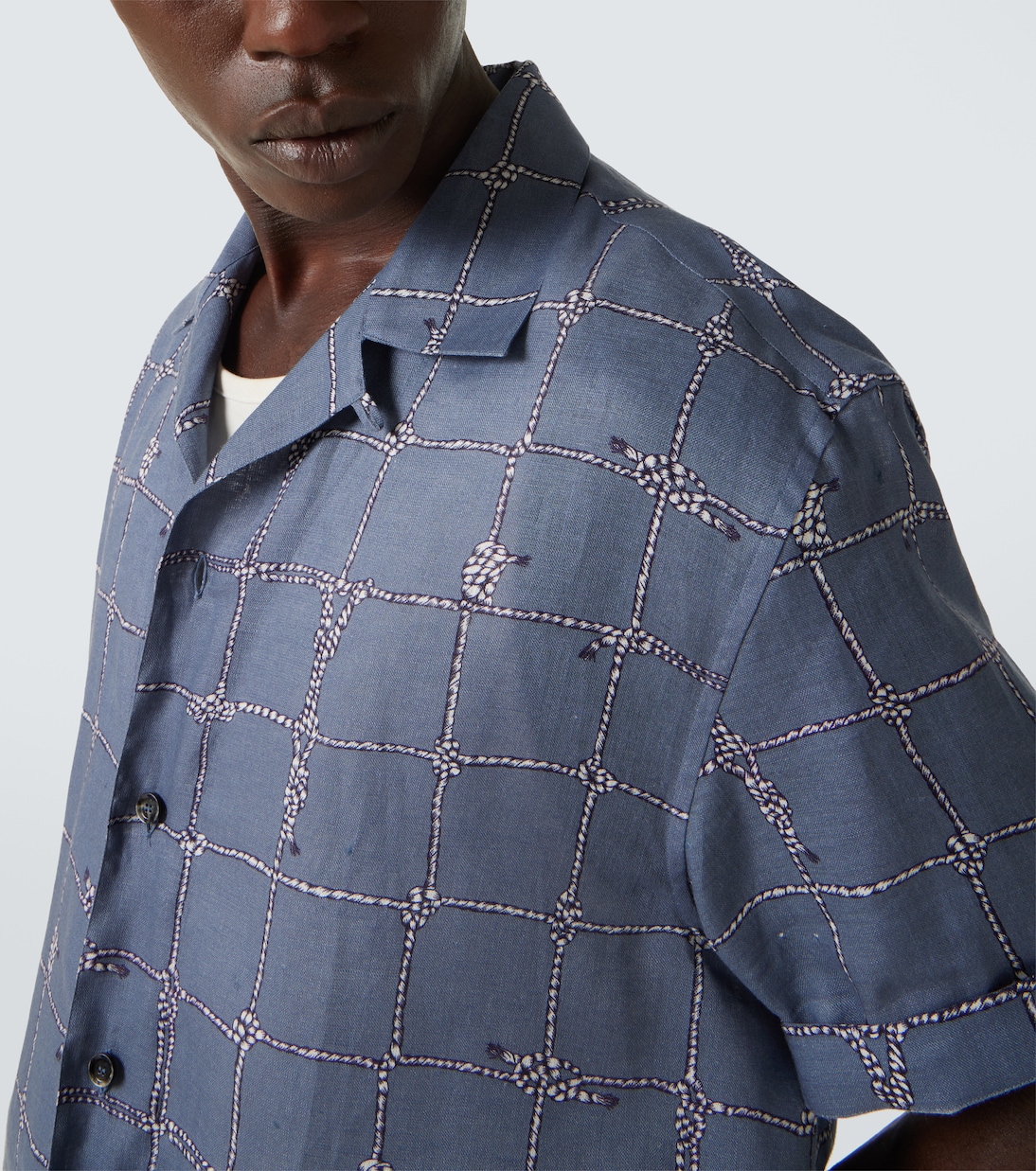 Camicia in lino con stampa | Brioni