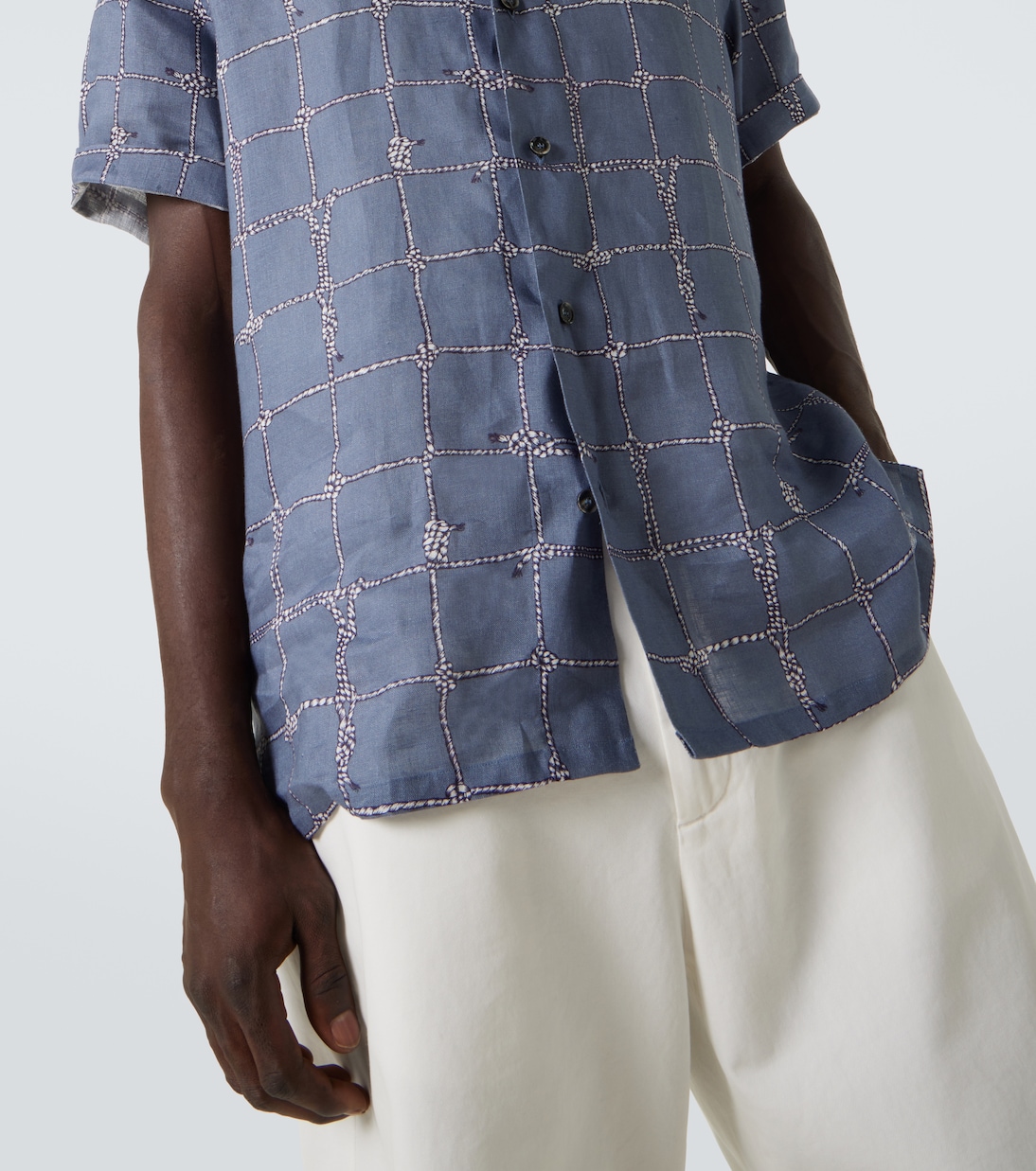 Camicia in lino con stampa | Brioni