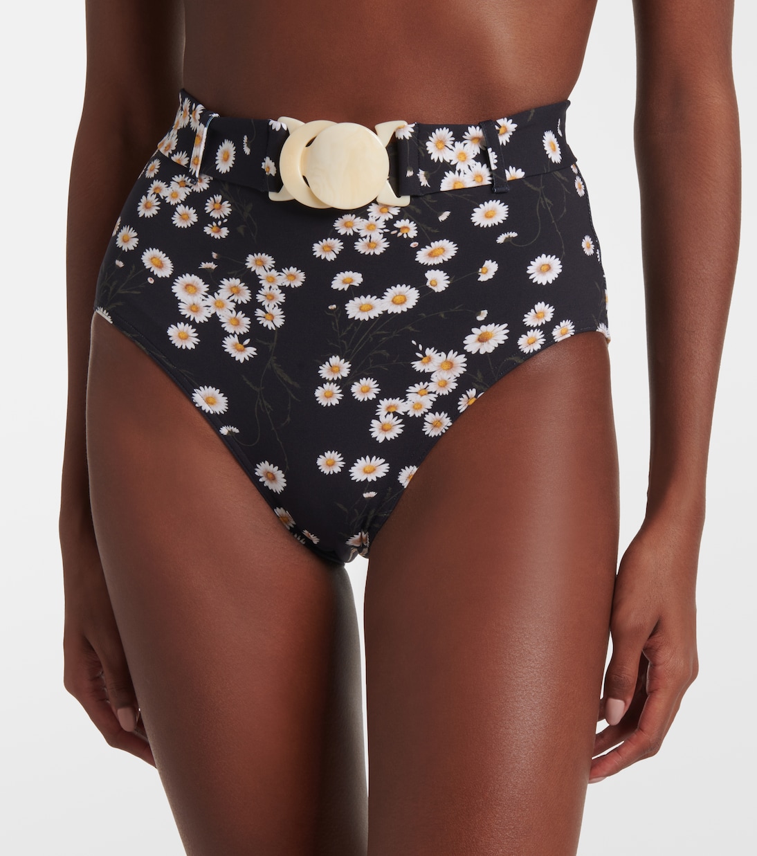 Braguitas Altas de Baño con Estampado Floral Moderno para Jóvenes