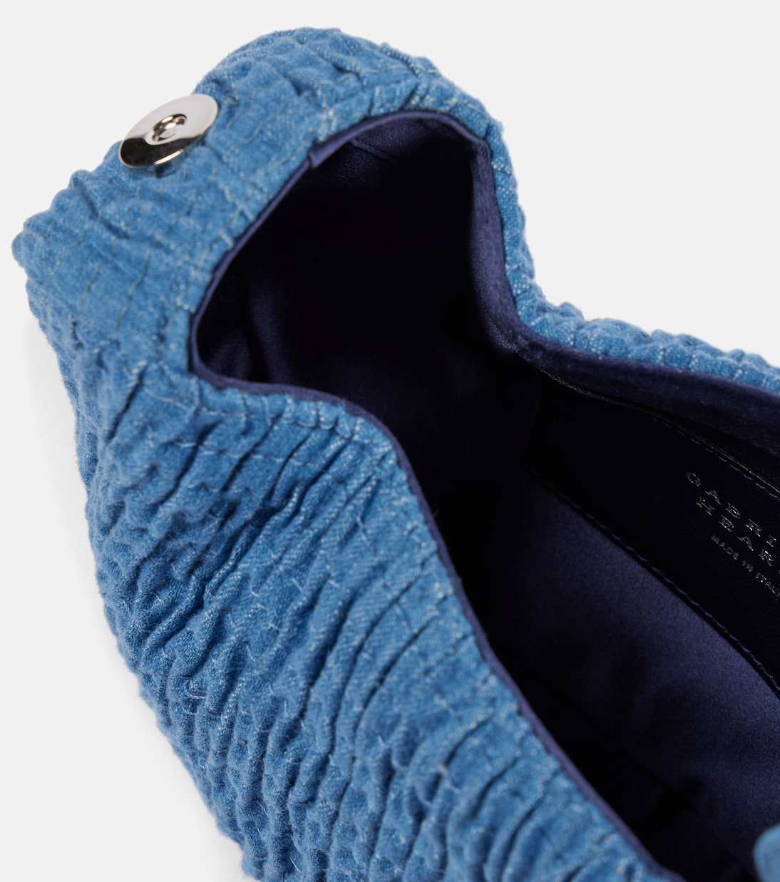 Cartera con cadena Demi en denim | Gabriela Hearst