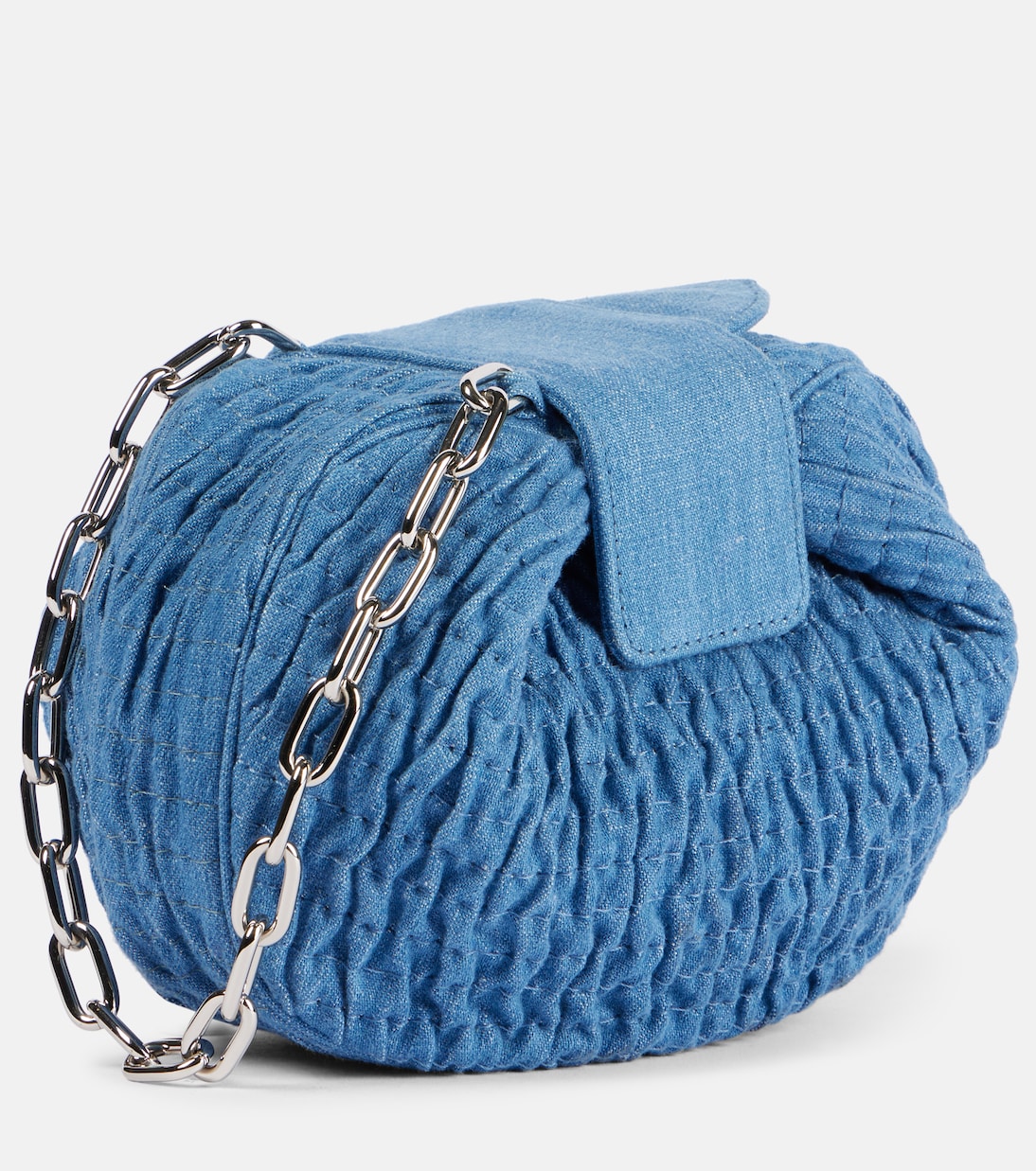 Cartera con cadena Demi en denim | Gabriela Hearst