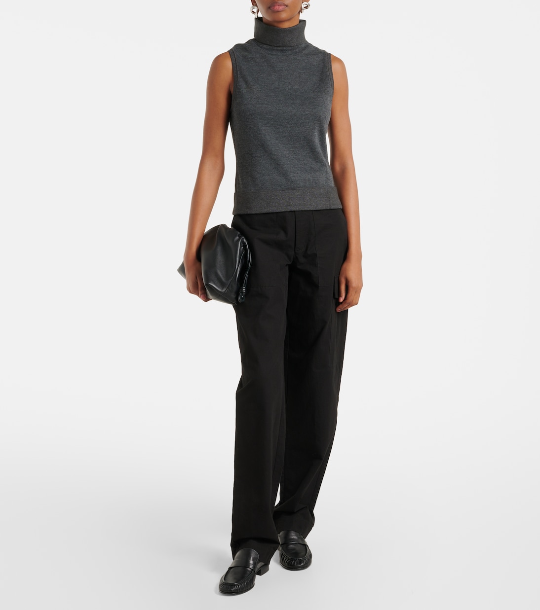 Top White Label Sandrine de mezcla de algodón | Proenza Schouler
