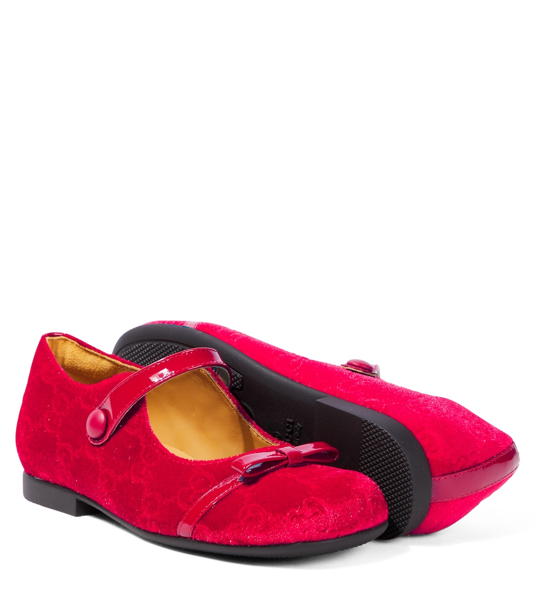 Ballerine in velluto GG | Gucci Kids