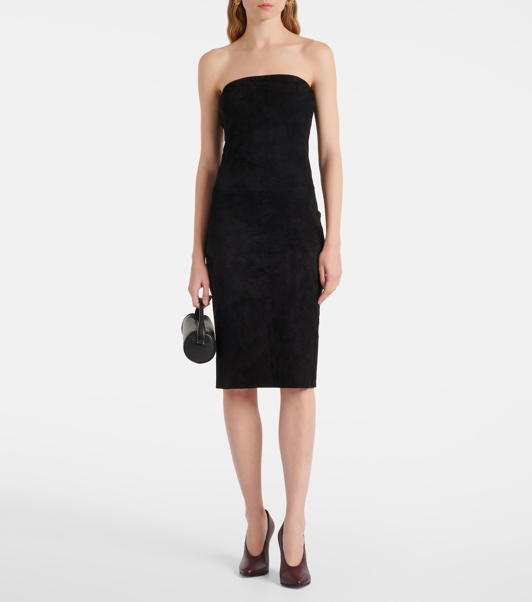 Abito midi Monica in suede | Stouls