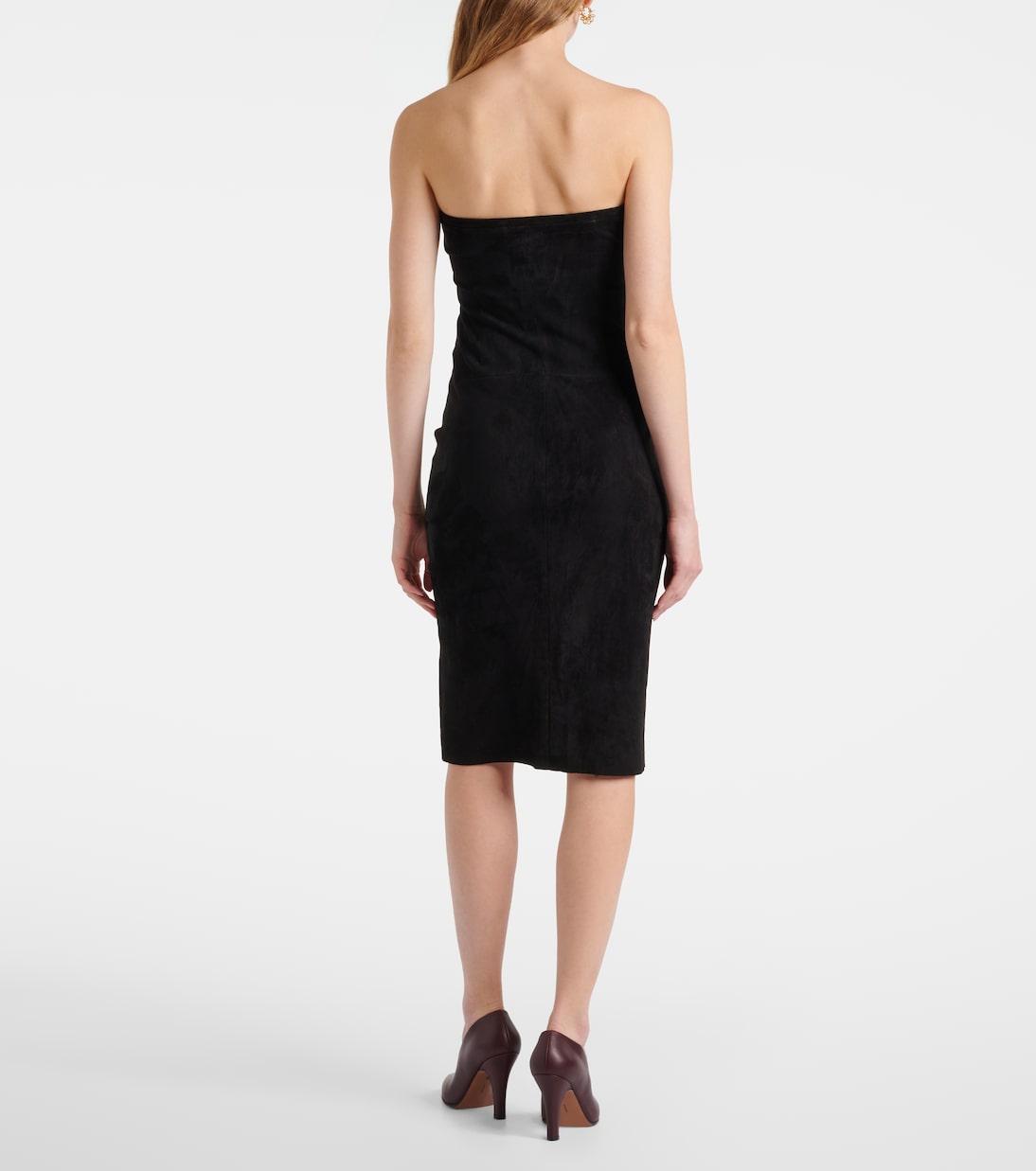 Abito midi Monica in suede | Stouls