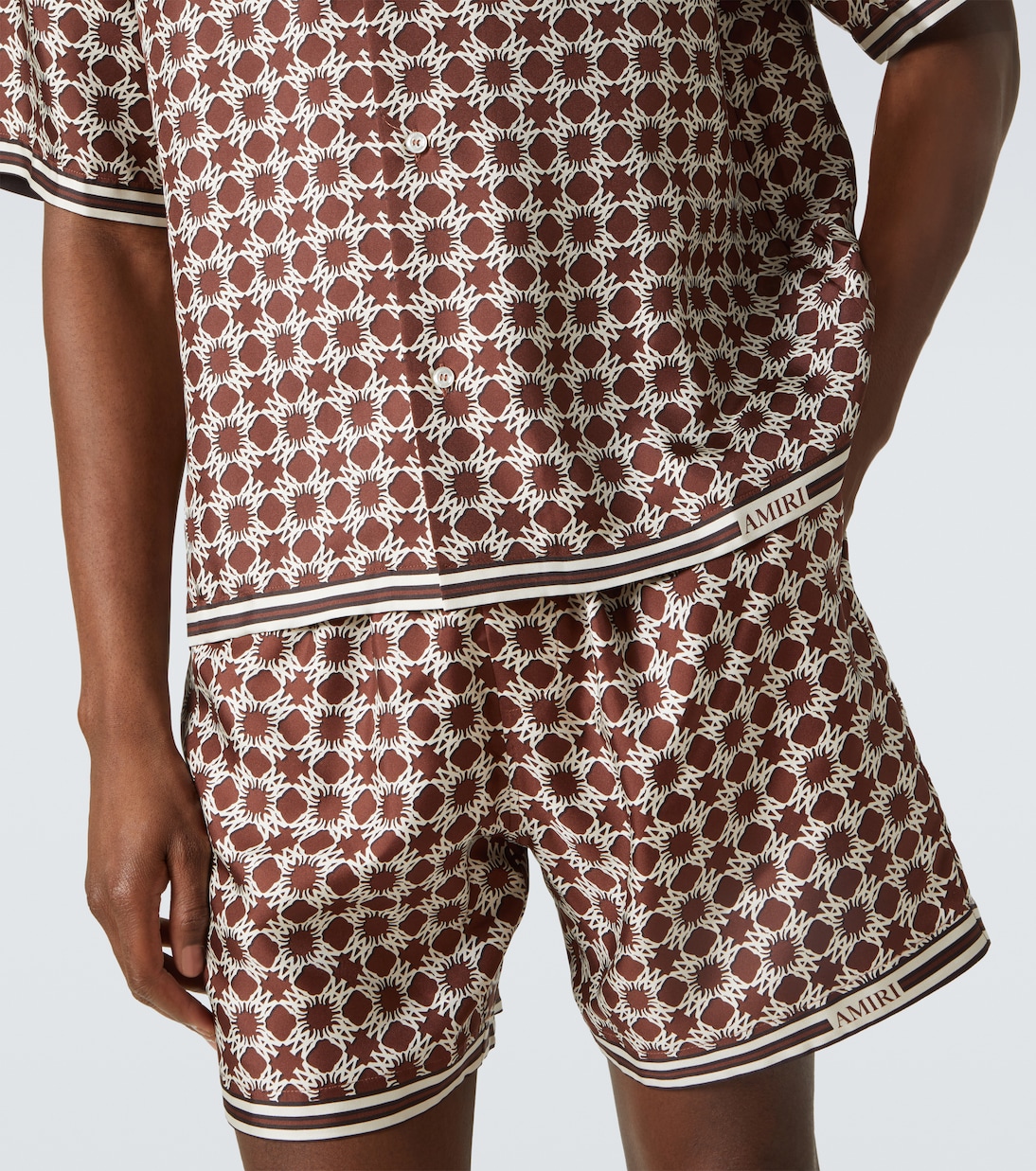 Ma Quad silk bowling shirt | Amiri
