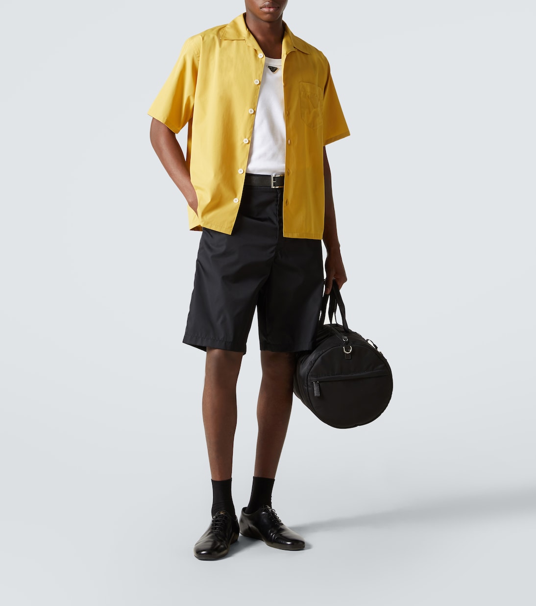 Camicia bowling in popeline di cotone | Prada