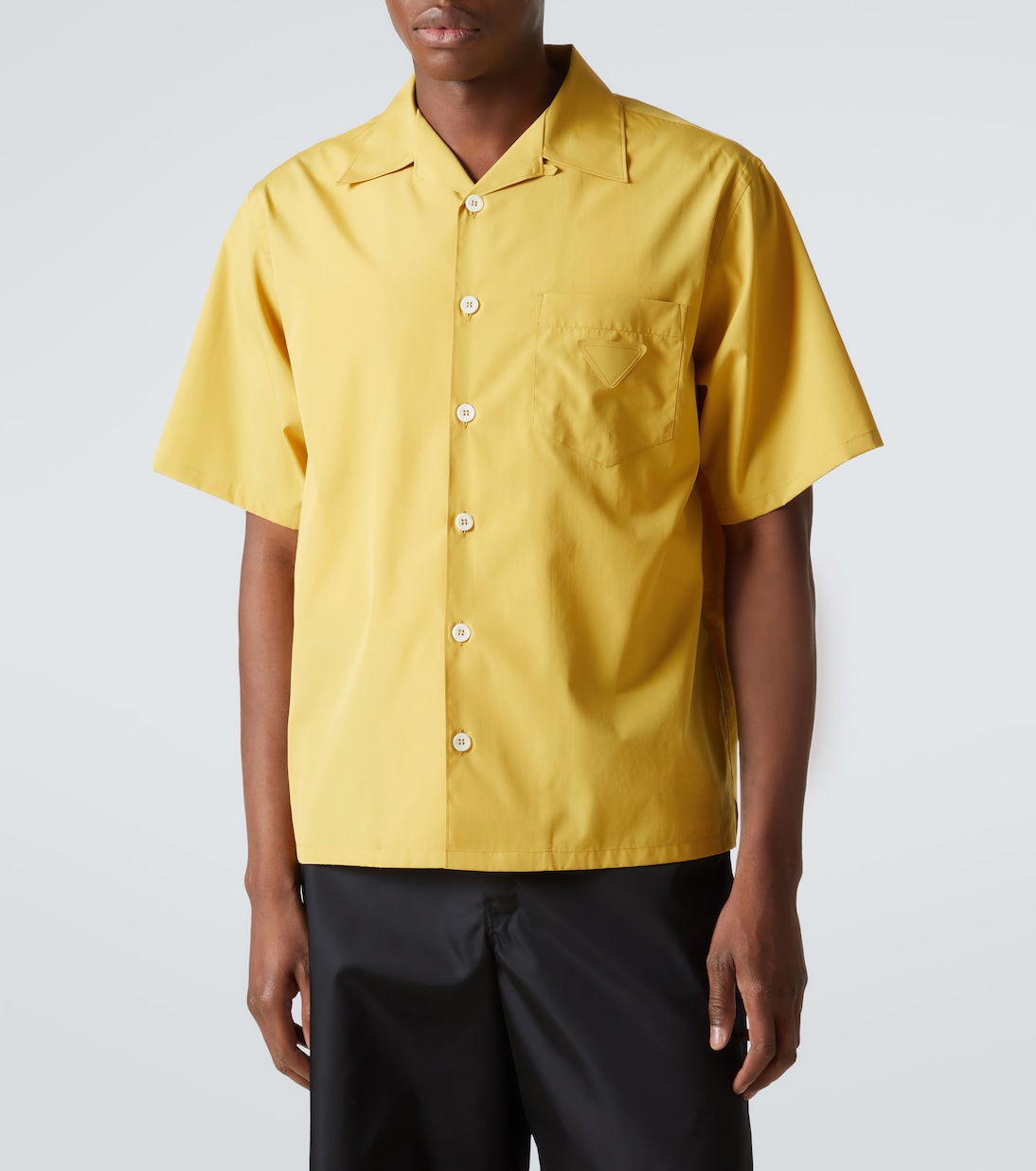 Camicia bowling in popeline di cotone | Prada