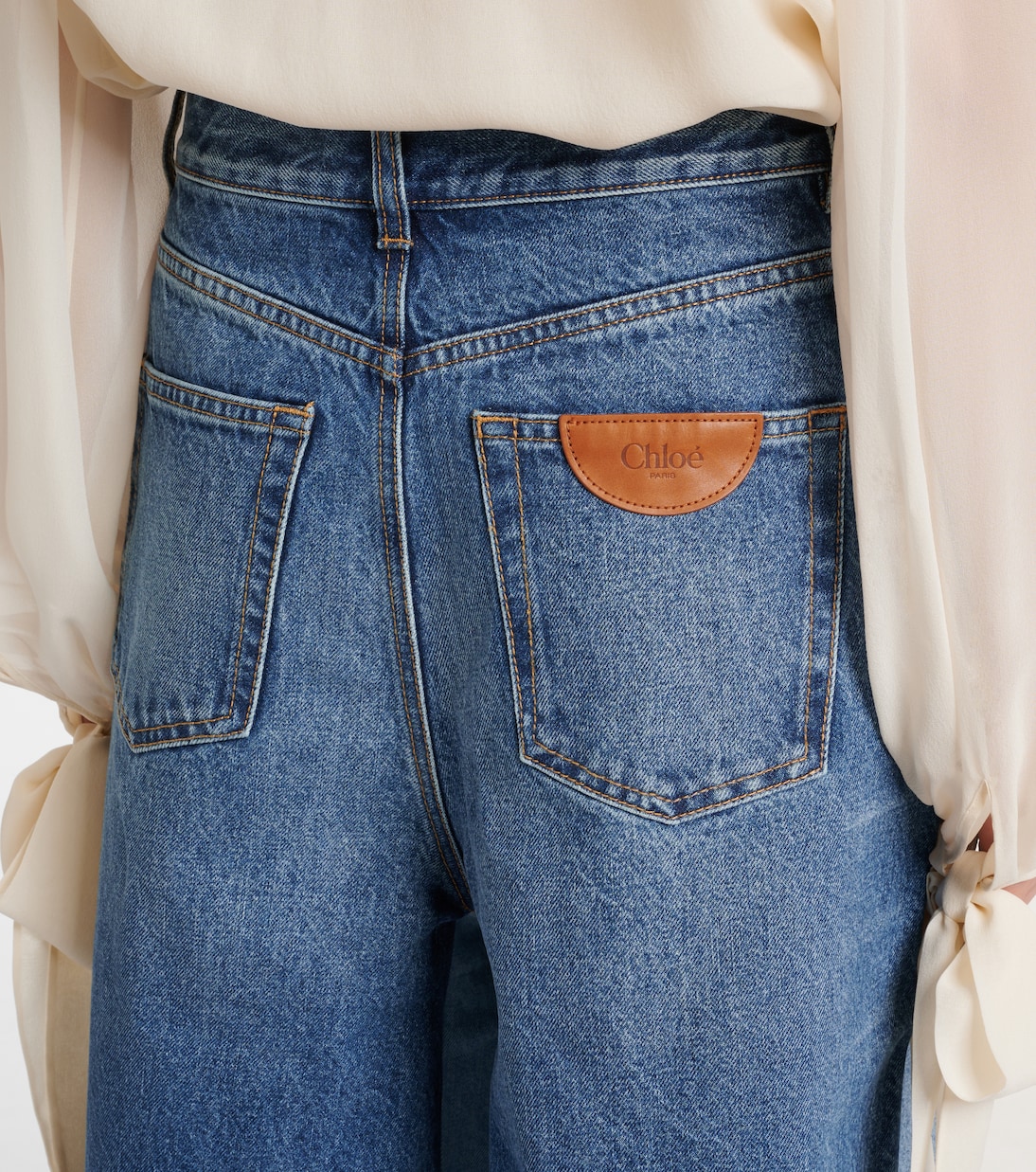Jupe-culotte Patchwork en jean | Chloé