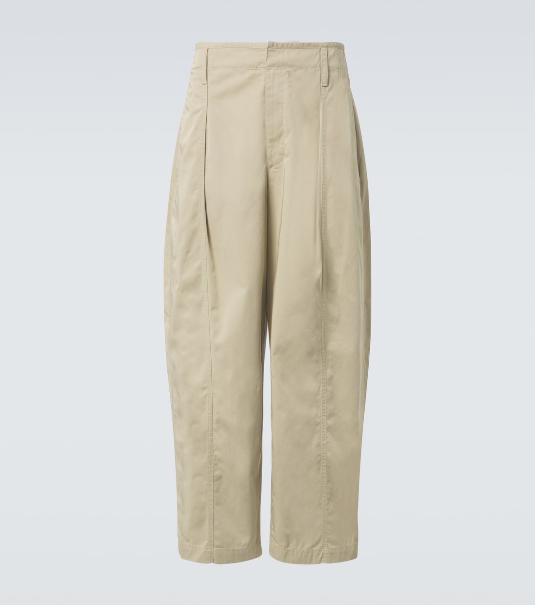 Hose Maxi Pleated aus Baumwoll-Twill | Lemaire