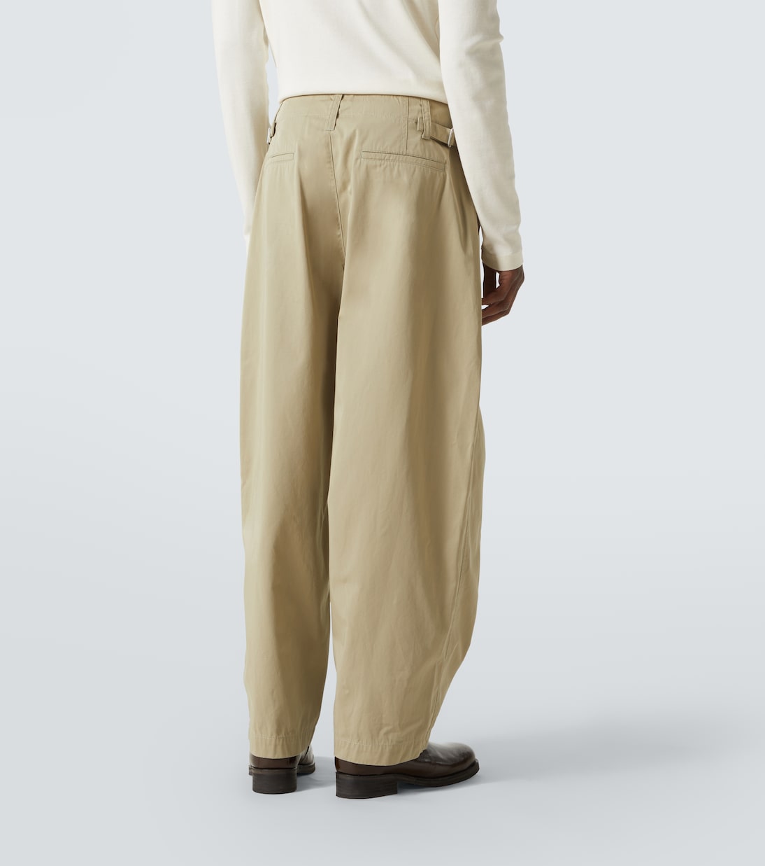 Hose Maxi Pleated aus Baumwoll-Twill | Lemaire
