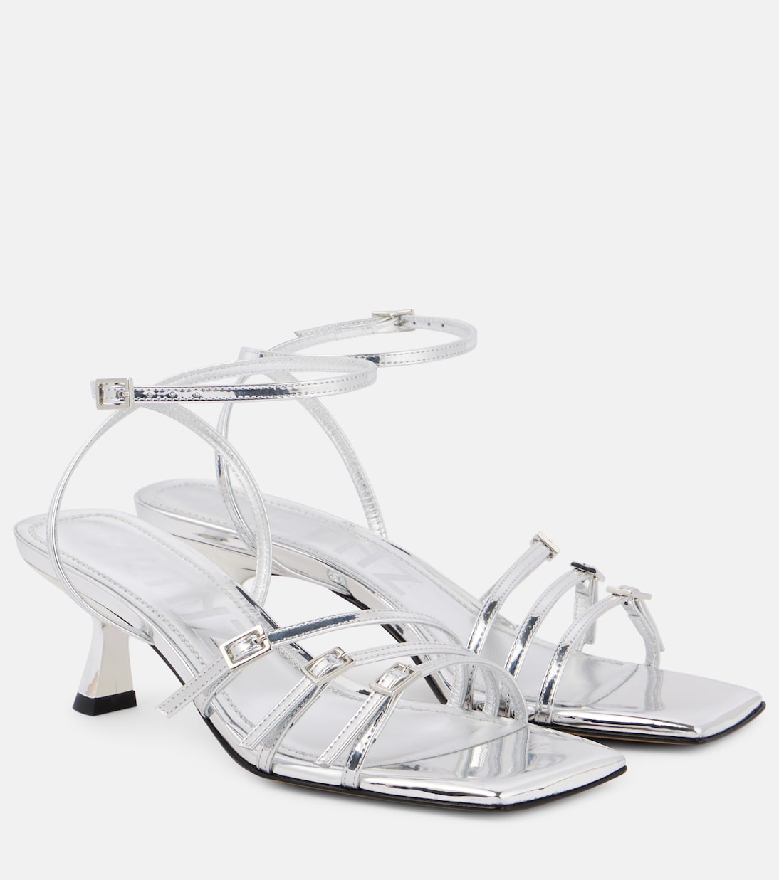 SOULIERS MARTINEZ Teresa 60 sandali in pelle metallizzata per giovani