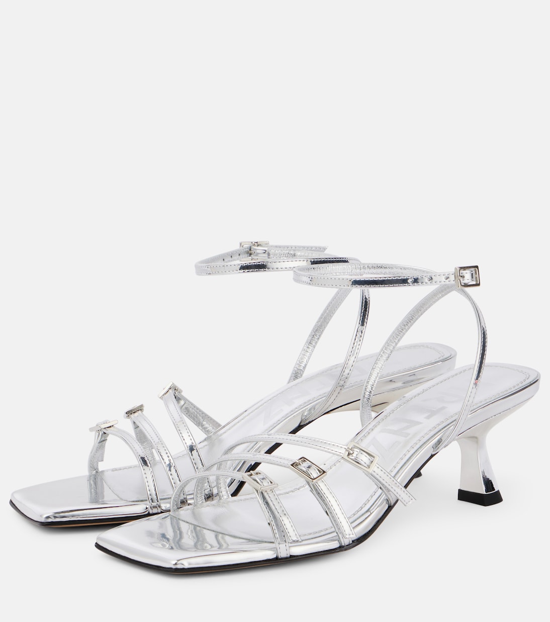 SOULIERS MARTINEZ Teresa 60 sandali in pelle metallizzata per giovani